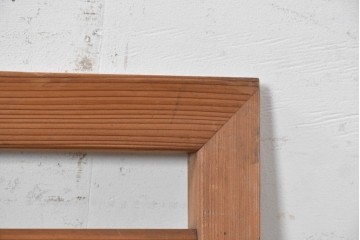 アンティーク建具　昭和初期から昭和中期　木目を活かした素朴な欄間2枚セット　(R-091465)