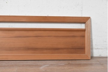 アンティーク建具　昭和初期から昭和中期　木目を活かした素朴な欄間2枚セット　(R-091465)