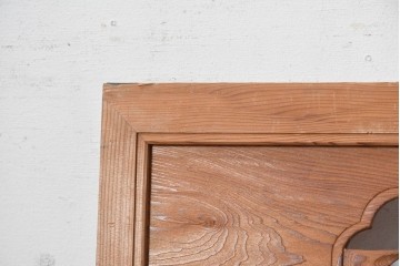 ヴィンテージ建具　昭和後期　松竹梅の彫刻が美しい欄間2枚セット　(R-091467)