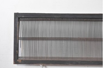 アンティーク建具　明治から大正期　深い色合いが和の趣を添える筬欄間2枚セット　(R-091472)