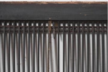 アンティーク建具　明治から大正期　深い色合いが和の趣を添える筬欄間2枚セット　(R-091472)