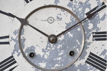 和製アンティーク　明治から大正期　精工舎(SEIKOSHA、セイコー)　REGULATOR　丸い時計枠と挽物装飾がレトロな壁掛け時計　(R-091479)
