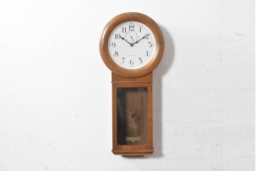 アメリカアンティーク　1910年から1920年頃　セス・トーマス(Seth Thomas)　シンプルな佇まいが魅力の壁掛け時計　(R-091480)