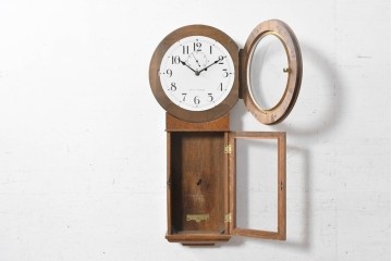 アメリカアンティーク　1910年から1920年頃　セス・トーマス(Seth Thomas)　シンプルな佇まいが魅力の壁掛け時計　(R-091480)