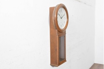 アメリカアンティーク　1910年から1920年頃　セス・トーマス(Seth Thomas)　シンプルな佇まいが魅力の壁掛け時計　(R-091480)