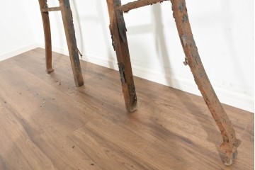 イギリスアンティーク　1820年から1840年頃　ガーデンアイテムにおすすめ!　古びたアイアンの質感が味わい深い支柱2本セット　(R-091487)