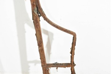 イギリスアンティーク　1820年から1840年頃　ガーデンアイテムにおすすめ!　古びたアイアンの質感が味わい深い支柱2本セット　(R-091490)