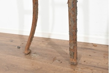 イギリスアンティーク　1820年から1840年頃　ガーデンアイテムにおすすめ!　古びたアイアンの質感が味わい深い支柱2本セット　(R-091493)