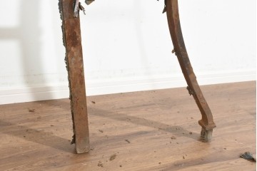 イギリスアンティーク　1820年から1840年頃　ガーデンアイテムにおすすめ!　古びたアイアンの質感が味わい深い支柱2本セット　(R-091493)