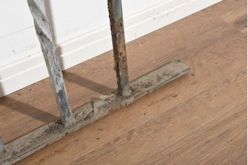 ヨーロッパヴィンテージ建具　アイアン　アカンサスリーフとスクロール装飾のフェンス1枚　(R-091533)