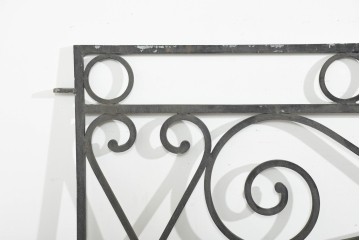 ヨーロッパヴィンテージ建具　アイアン　アールデコ調の渦巻き装飾が印象的なフェンス1枚　(R-091535)