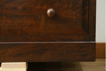 中古　松本民芸家具　D型和タンスⅡ　豊富な収納を備えた上品な佇まいの重ね箪笥　(R-091553)