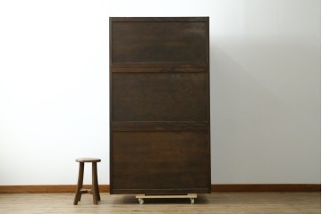 中古　松本民芸家具　D型和タンスⅡ　豊富な収納を備えた上品な佇まいの重ね箪笥　(R-091553)