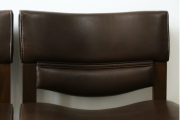 中古　美品　CONDE HOUSE(カンディハウス)　BOLS(ボルス)　本革シートのダイニングチェア2脚セット　現行定価(2脚合計)約32万円　(R-091560)