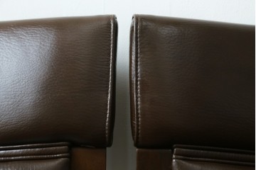 中古　美品　CONDE HOUSE(カンディハウス)　BOLS(ボルス)　本革シートのダイニングチェア2脚セット　現行定価(2脚合計)約32万円　(R-091560)