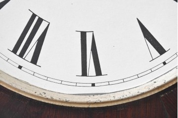 アメリカアンティーク　1880年から1890年頃　ローマ数字の文字盤が目を引く八角振り子時計　(R-091570)