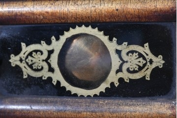 アメリカアンティーク　1900年頃　New Haven Clock Co.(ニューヘブン社)　八角形の木製ケースがレトロな振り子式掛け時計　(R-091574)