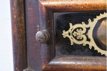 アメリカアンティーク　1900年頃　New Haven Clock Co.(ニューヘブン社)　八角形の木製ケースがレトロな振り子式掛け時計　(R-091574)
