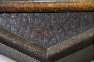 アメリカアンティーク　1900年頃　New Haven Clock Co.(ニューヘブン社)　八角形の木製ケースがレトロな振り子式掛け時計　(R-091574)