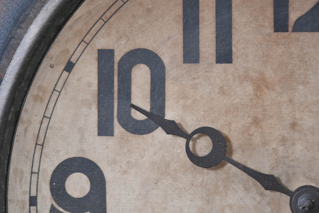 アメリカアンティーク　1900年頃　New Haven Clock Co.(ニューヘブン社)　八角形の木製ケースがレトロな振り子式掛け時計　(R-091574)