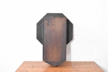 アメリカアンティーク　1900年頃　New Haven Clock Co.(ニューヘブン社)　八角形の木製ケースがレトロな振り子式掛け時計　(R-091574)