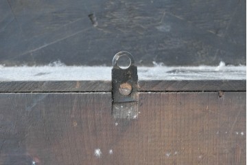 アメリカアンティーク　1900年頃　New Haven Clock Co.(ニューヘブン社)　八角形の木製ケースがレトロな振り子式掛け時計　(R-091574)