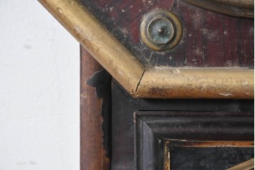 アメリカアンティーク　1900年頃　New Haven Clock Co.(ニューヘブン社)　八角形のケースが印象的な掛け時計　(R-091577)