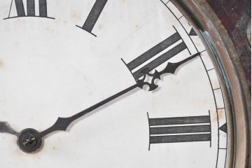 アメリカアンティーク　1900年頃　New Haven Clock Co.(ニューヘブン社)　八角形のケースが印象的な掛け時計　(R-091577)