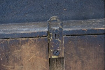 アメリカアンティーク　1900年頃　New Haven Clock Co.(ニューヘブン社)　八角形のケースが印象的な掛け時計　(R-091577)
