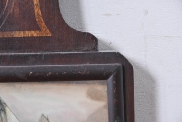 アメリカアンティーク　1920年から1930年頃　The Sessions Clock Company(セッションズクロックカンパニー)　Cape Cod　帆船を描いたパネルが目を引くバンジョー壁掛け時計　(R-091578)