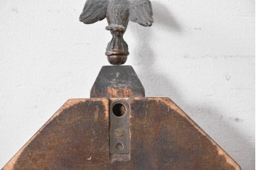 アメリカアンティーク　1920年から1930年頃　The Sessions Clock Company(セッションズクロックカンパニー)　Cape Cod　帆船を描いたパネルが目を引くバンジョー壁掛け時計　(R-091578)