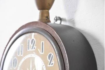アメリカヴィンテージ　William L. Gilbert Clock Company(ウィリアム・L・ギルバート・クロック・カンパニー)　バンジョークロック　鷲飾りが印象的な掛け時計　(R-091579) 　