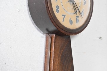 アメリカヴィンテージ　William L. Gilbert Clock Company(ウィリアム・L・ギルバート・クロック・カンパニー)　バンジョークロック　鷲飾りが印象的な掛け時計　(R-091579) 　