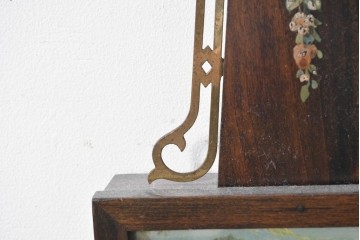 アメリカヴィンテージ　William L. Gilbert Clock Company(ウィリアム・L・ギルバート・クロック・カンパニー)　バンジョークロック　イーグル装飾と風景画をあしらった掛け時計　(R-091580)