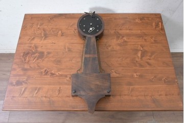 アメリカヴィンテージ　William L. Gilbert Clock Company(ウィリアム・L・ギルバート・クロック・カンパニー)　バンジョークロック　イーグル装飾と風景画をあしらった掛け時計　(R-091580)