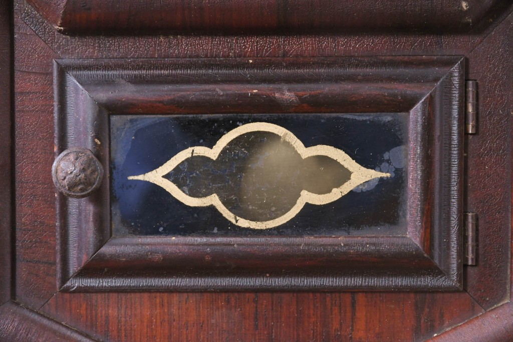 アメリカアンティーク　1880年から1900年頃　New Haven Clock Co.(ニューヘブン社)　八角形のケースがレトロな掛け時計　(R-091581)