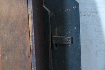 アメリカアンティーク　1880年から1900年頃　New Haven Clock Co.(ニューヘブン社)　八角形のケースがレトロな掛け時計　(R-091581)