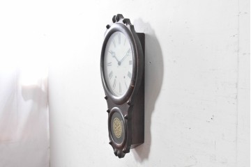 アメリカアンティーク　1860年代から1970年代　希少デザイン　Seth Thomas(セス・トーマス)社　気品あるシルエットの振り子時計　(R-091582)
