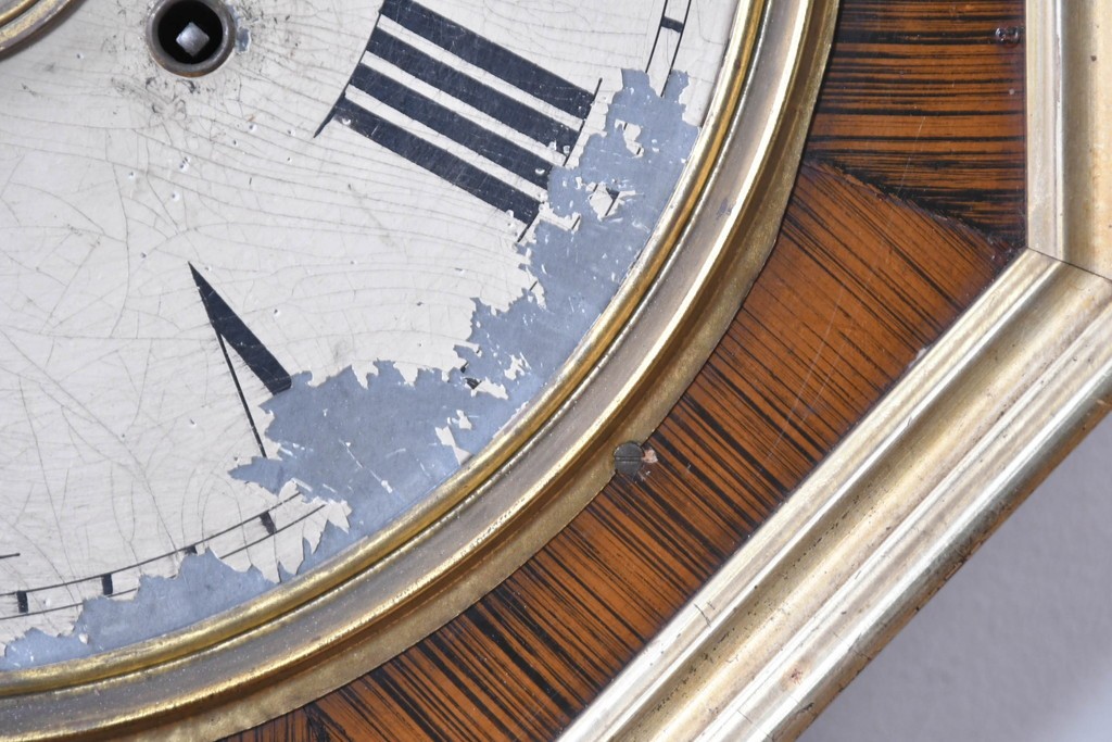 アメリカアンティーク　Ansonia Clock Company(アンソニア)　八角形のケースが印象的な振り子時計(R-091583)