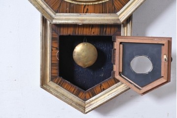 アメリカアンティーク　Ansonia Clock Company(アンソニア)　八角形のケースが印象的な振り子時計(R-091583)
