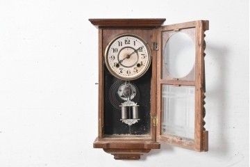 和製アンティーク　大正期から昭和初期　MADE(Y)TOKYO　クラシカルな佇まいが魅力の掛け時計　(R-091584)　