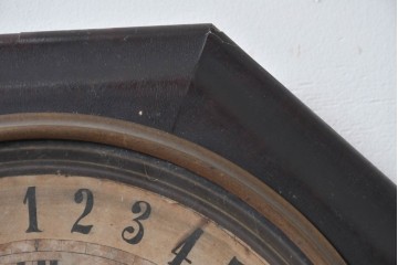  アメリカアンティーク　1890年から1900年頃　E. N. Welch Manufacturing Co.　カレンダー付き　存在感のある八角形ケースの振り子時計　(R-091585)