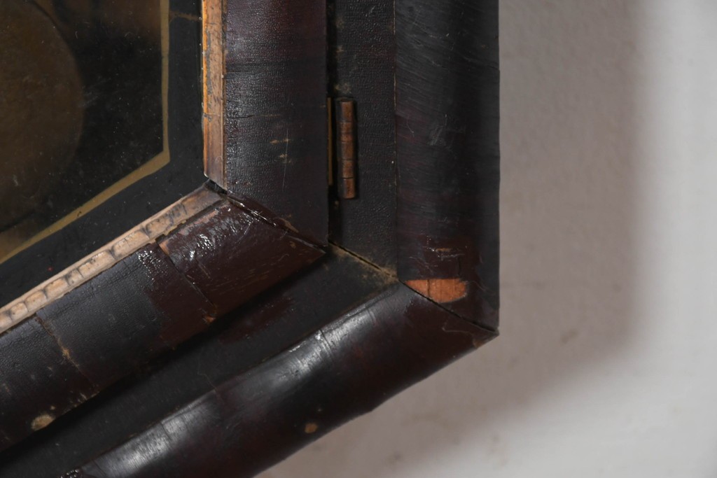  アメリカアンティーク　1890年から1900年頃　E. N. Welch Manufacturing Co.　カレンダー付き　存在感のある八角形ケースの振り子時計　(R-091585)