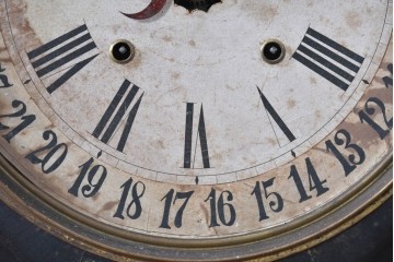 アメリカアンティーク　1890年から1900年頃　E. N. Welch Manufacturing Co.　カレンダー付き　存在感のある八角形ケースの振り子時計　(R-091585)