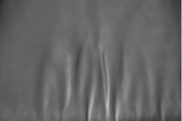中古　イタリア製　美品　エンボスレザー張りのボックス型1人掛けソファ　定価約190万円　(R-091588)