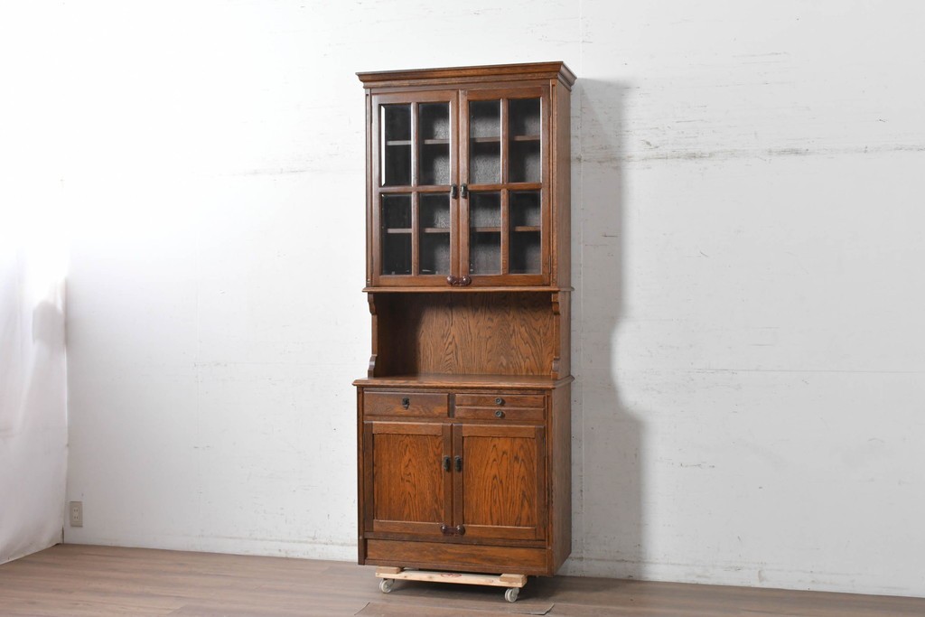 中古　三越家具　COUNTRY HOUSE(カントリーハウス)　英国カントリースタイルのカップボード　(R-091591)
