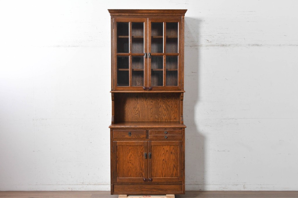 中古　三越家具　COUNTRY HOUSE(カントリーハウス)　英国カントリースタイルのカップボード　(R-091591)