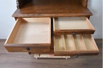 中古　三越家具　COUNTRY HOUSE(カントリーハウス)　英国カントリースタイルのカップボード　(R-091591)