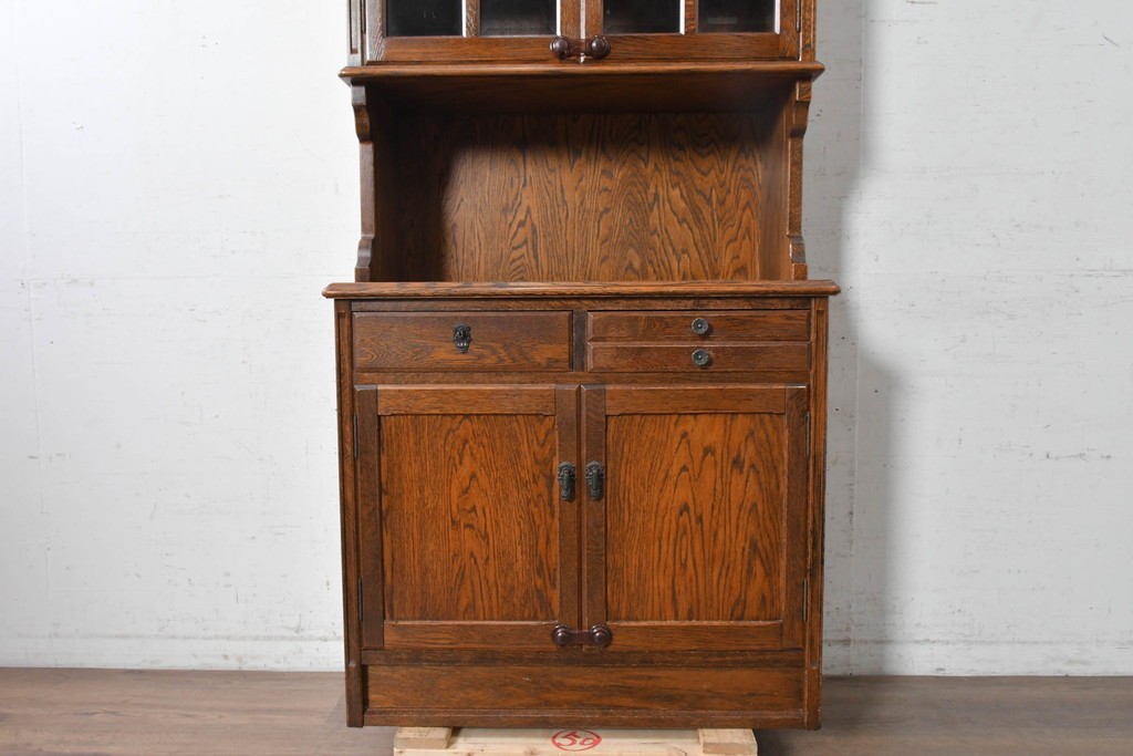 中古　三越家具　COUNTRY HOUSE(カントリーハウス)　英国カントリースタイルのカップボード　(R-091591)