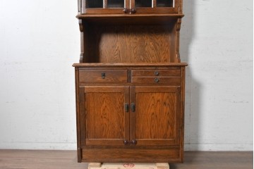 中古　三越家具　COUNTRY HOUSE(カントリーハウス)　英国カントリースタイルのカップボード　(R-091591)